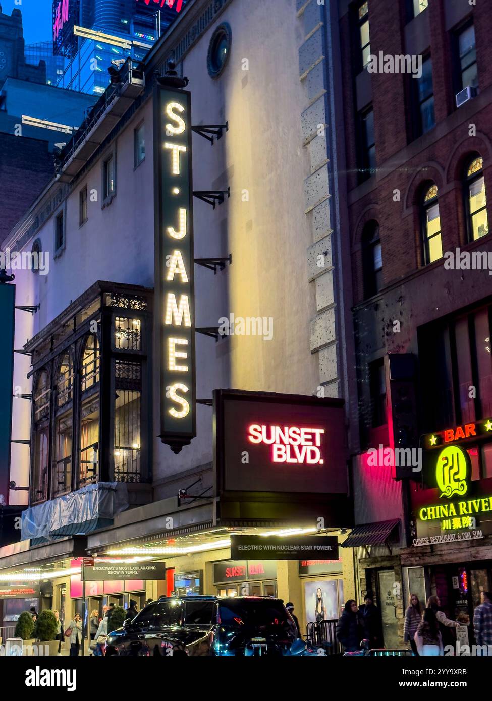 Andrew Lloyd Webber's 'Sunset Boulevard', directed by Jamie Lloyd, starring Nicole Scherzinger at the St. James Theatre, New York, NY, USA - Smartphone Captured Stock Image
