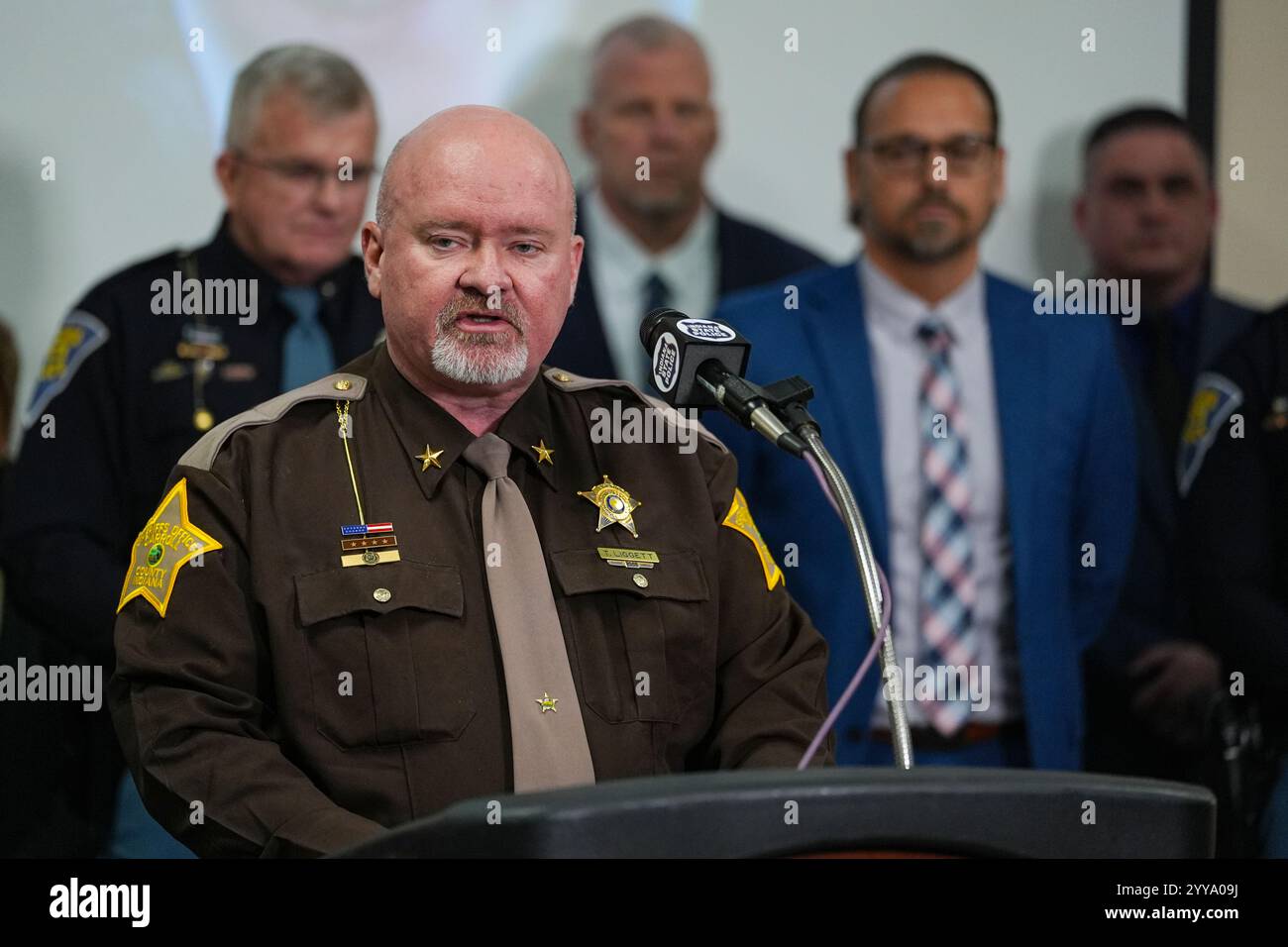 Carroll County Sheriff Tony Liggett speaks after the sentencing of ...