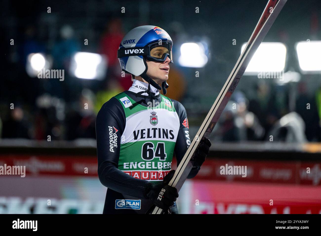 WELLINGER Andreas (Deutschland) im Ziel, SUI, FIS Viessmsann Skisprung