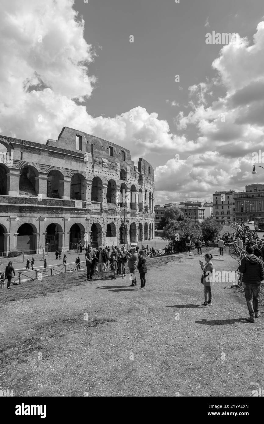 Green colosseum in rome Black and White Stock Photos & Images - Alamy
