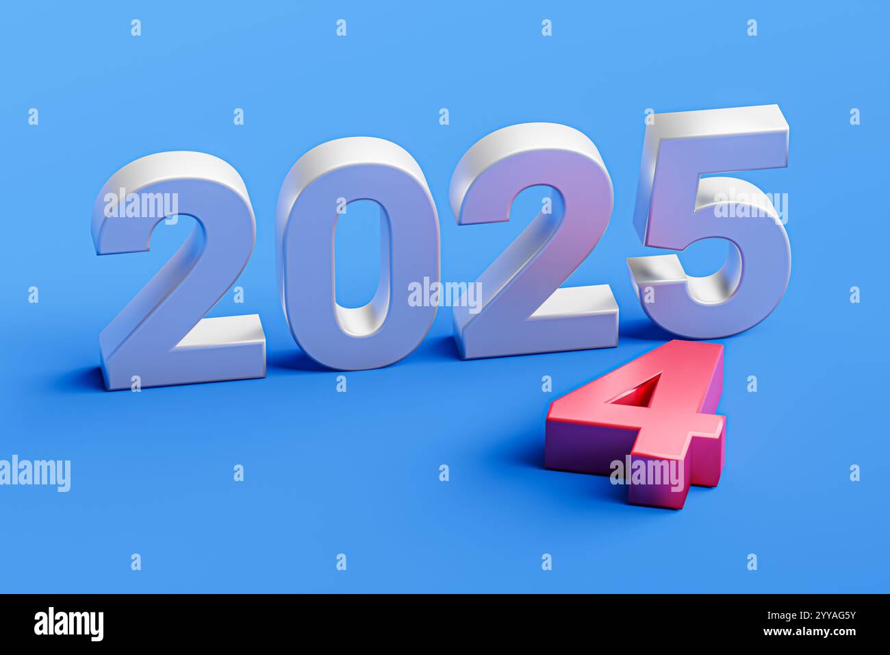 New year 2025 holiday concept. The number 2025 near old 2024 Stock Photo Alamy