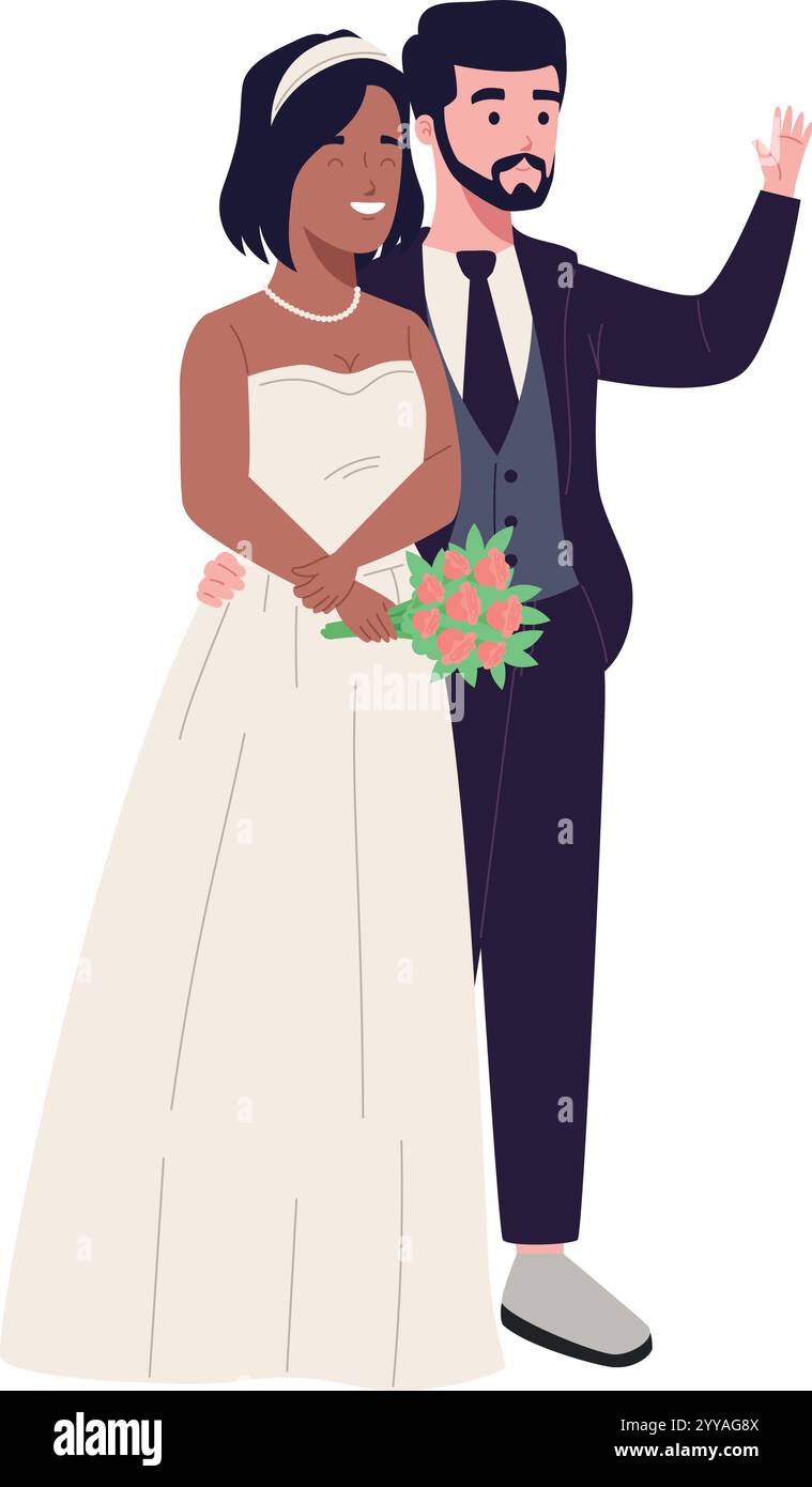 wedding couple in love Stock Vector Image & Art - Alamy