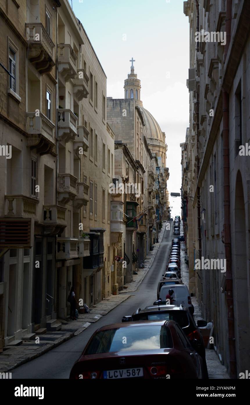 Old Mint Street, Valletta, Malta, Europe Stock Photo - Alamy