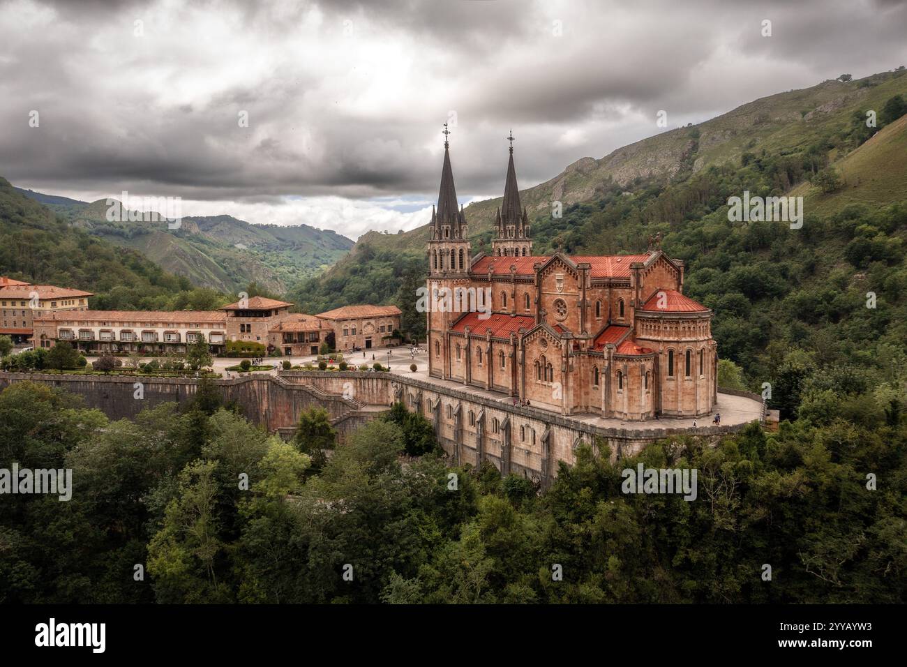 Basilica de Santa Maria la Real de Covadonga Spain Stock Photo - Alamy