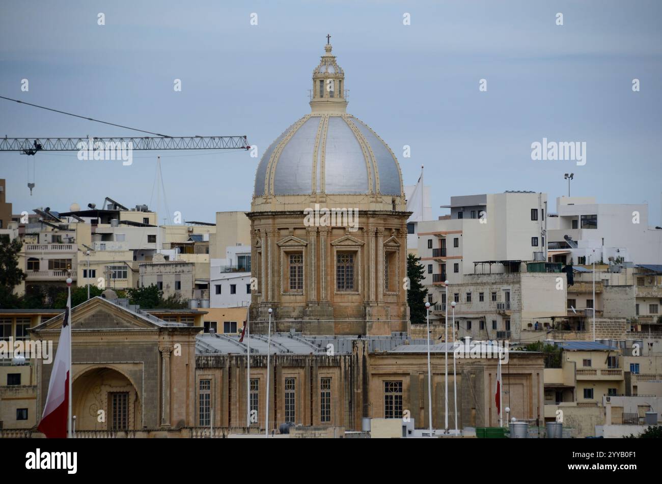 St. Joseph Church, Calcara-Kalkara view from Birgu-Vittoriosa, Malta