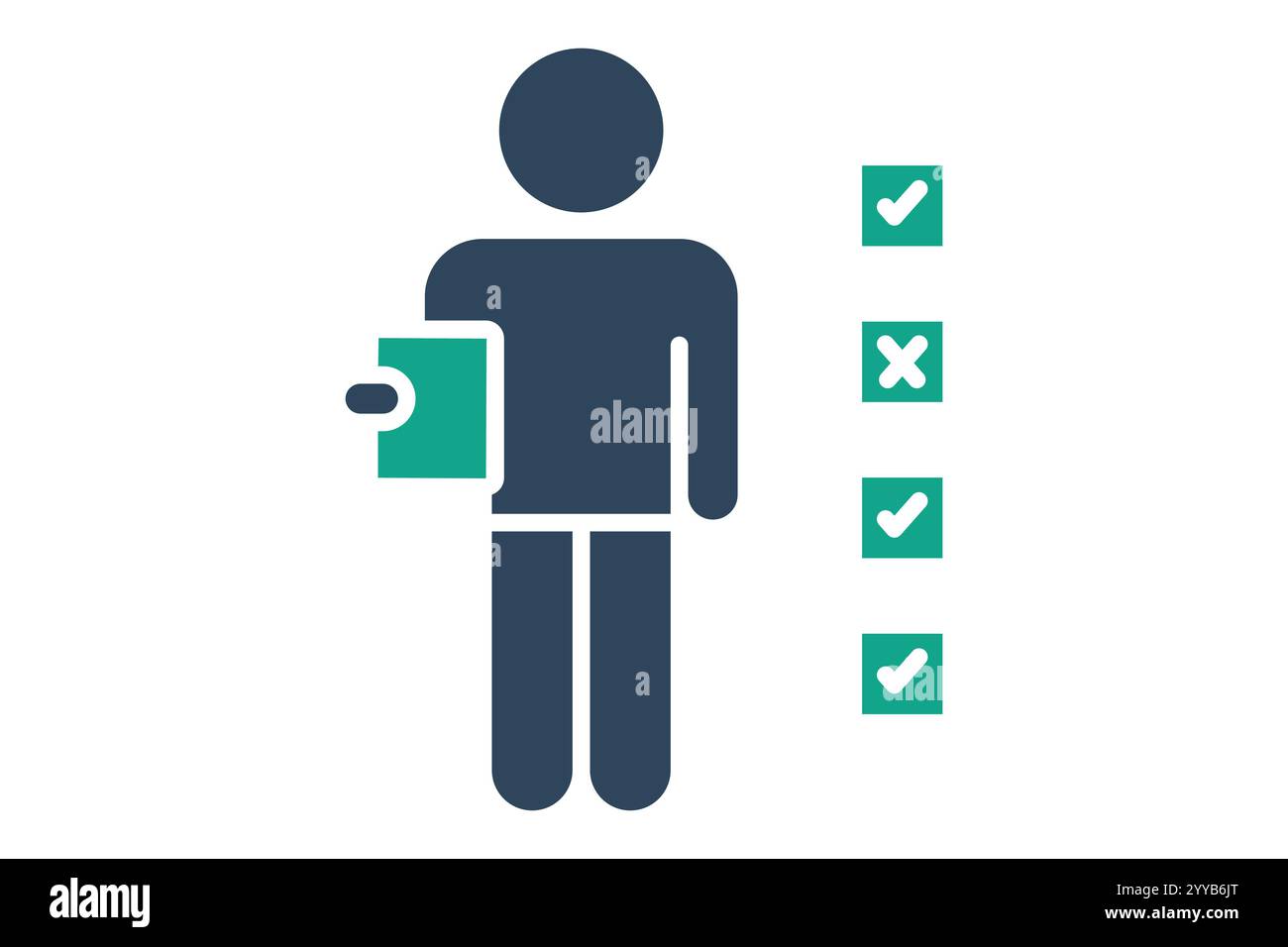 Accountability icon. solid icon style. icon related to charity. donation elements vector illustration Stock Vector