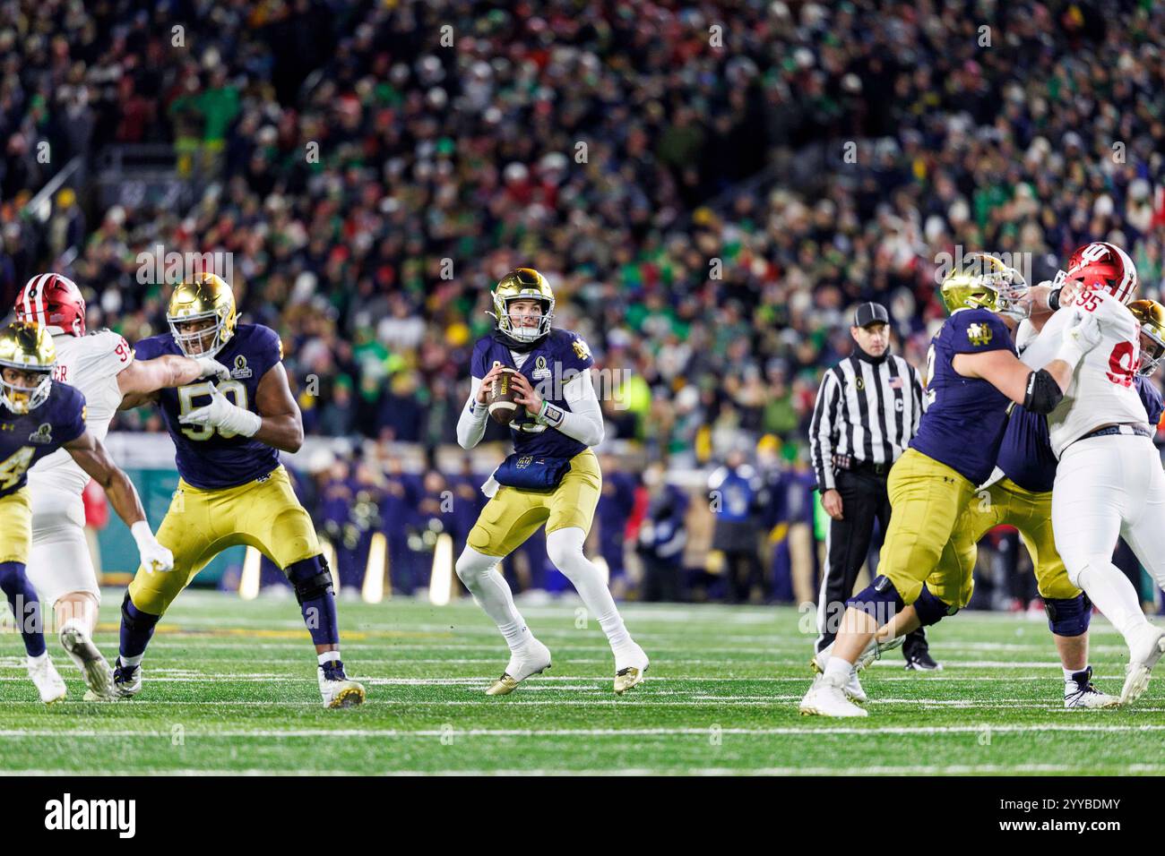 December 20, 2024 Notre Dame quarterback Riley Leonard (13) passes the