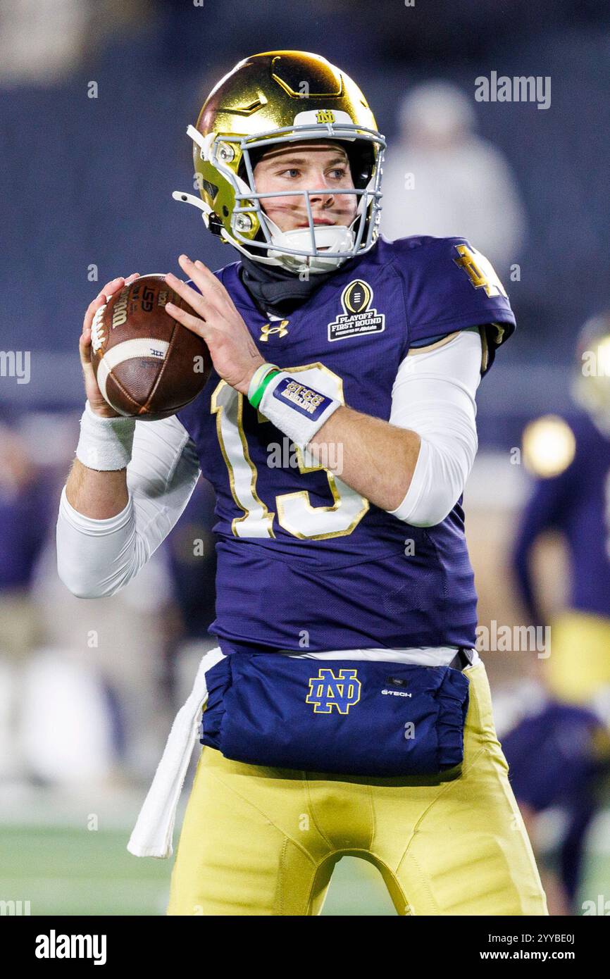 December 20, 2024 Notre Dame quarterback Riley Leonard (13) during