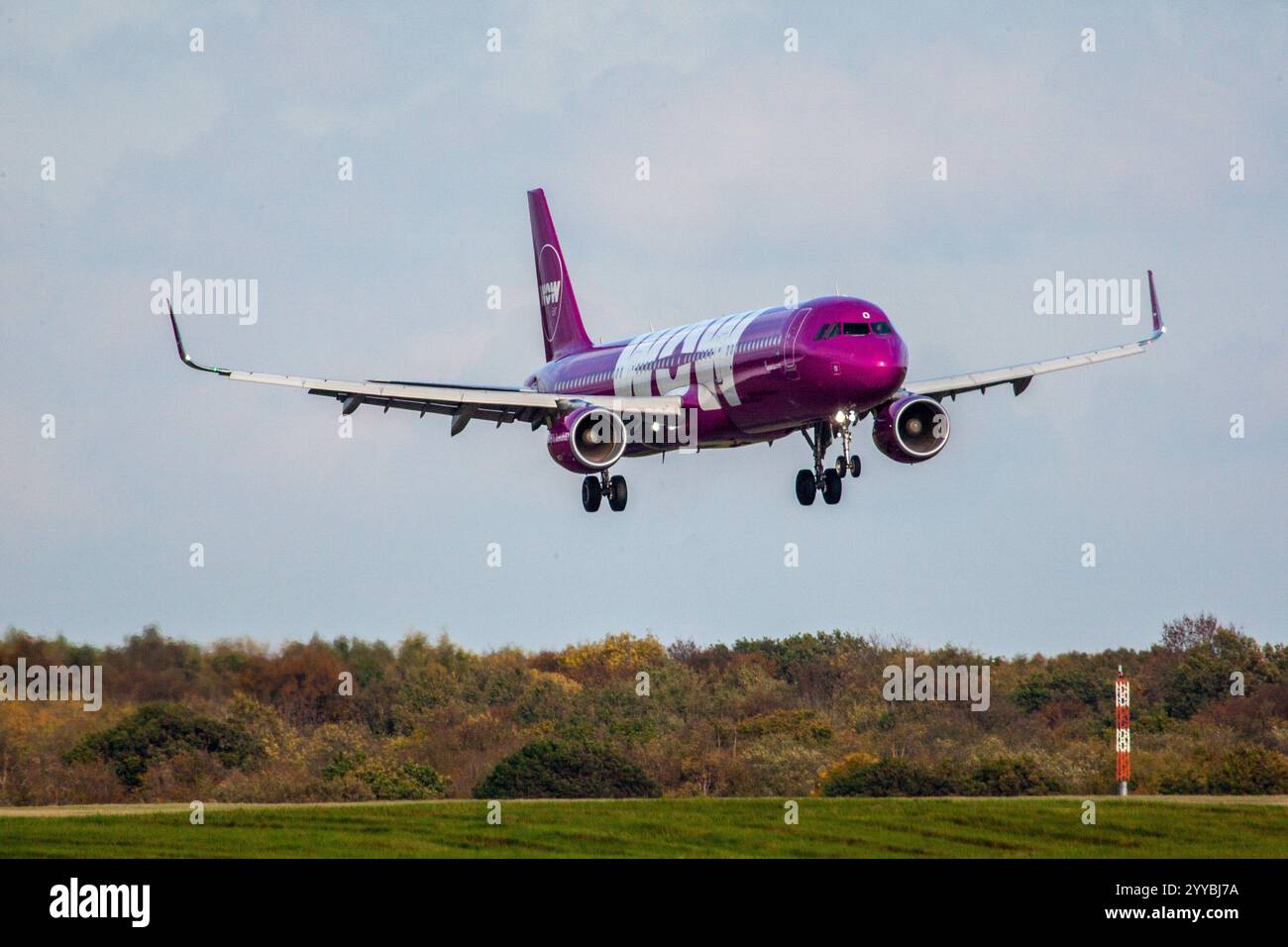 TF-PRO WOW air Airbus A321-211(WL) London Stansted UK 20-08-2019 - Stock Image