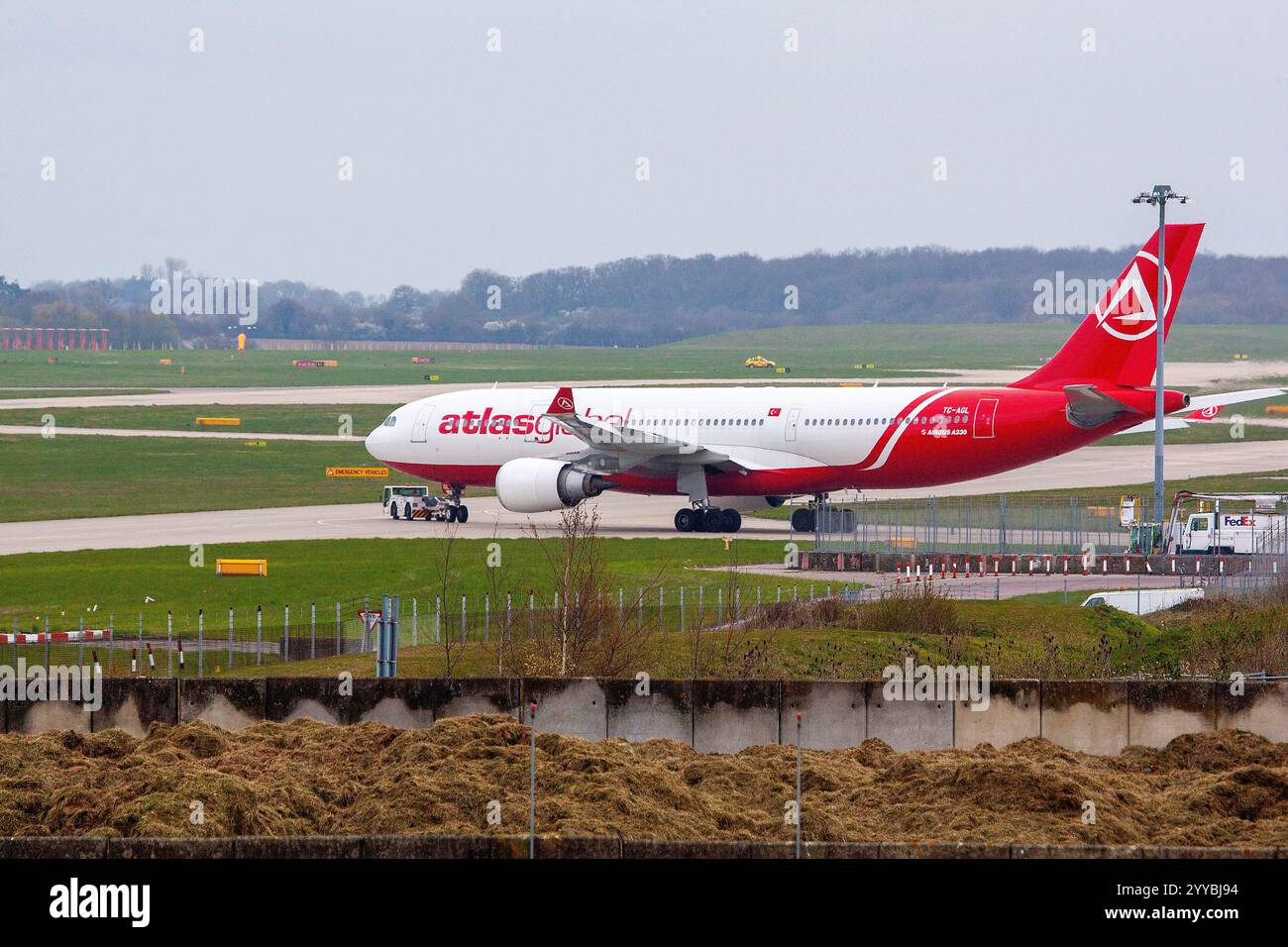 TC-AGL Atlas Global Airbus A330-203 London Stansted UK 06-04-2019 Stock Photo
