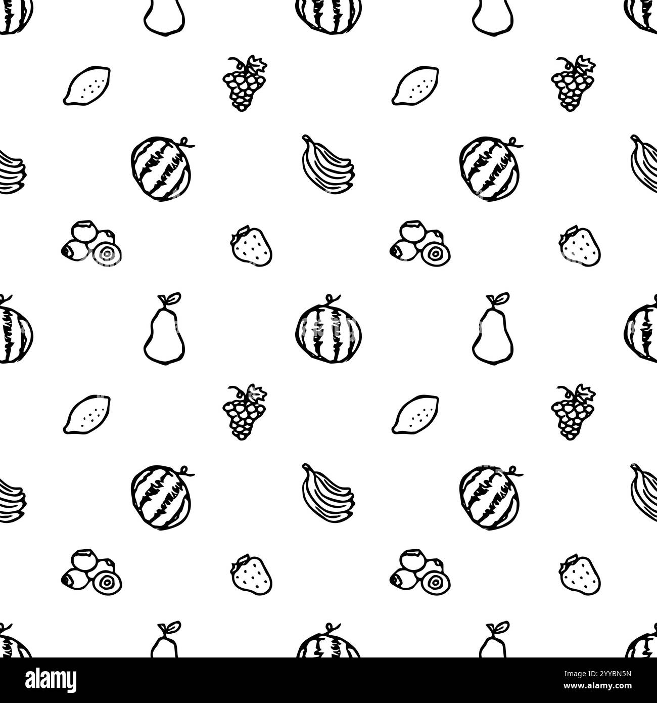 Fruits vegetables design Black and White Stock Photos & Images - Alamy