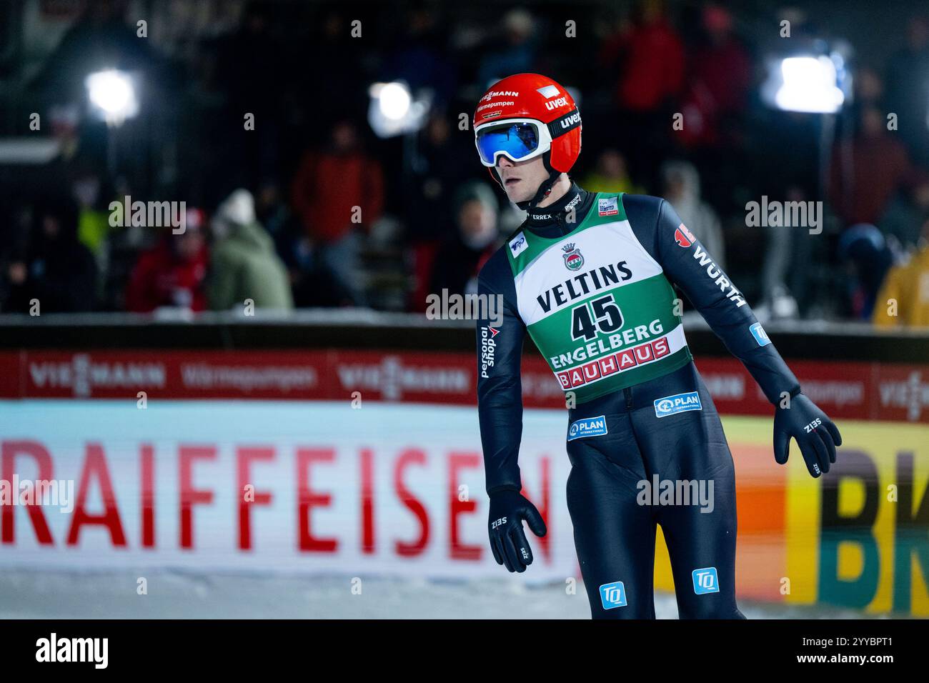 LEYHE Stephan (Deutschland) im Ziel, SUI, FIS Viessmsann Skisprung