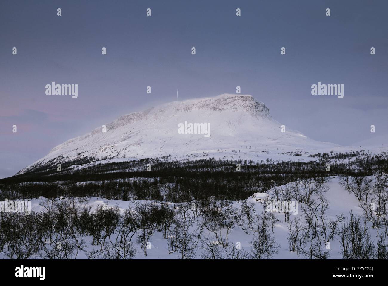 Saana fell in Finland's Northern Lapland on Saturday, 21st December