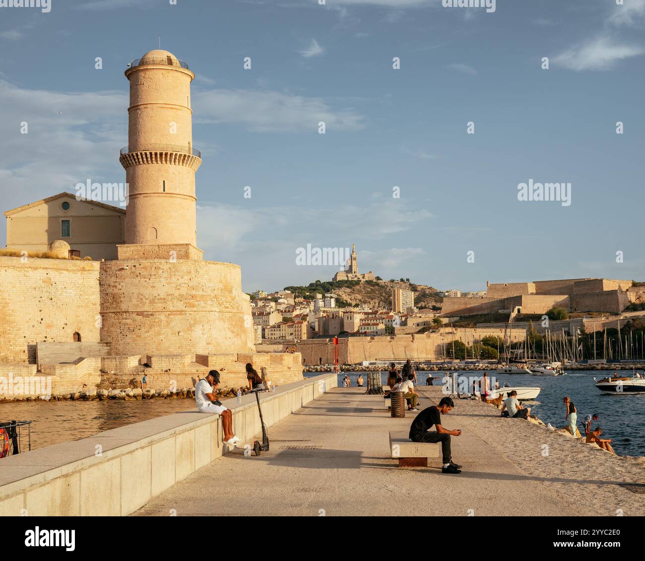 Fort Saint Jean,, Marseille, Provence Alpes Cote d'Azur, Bouches du Rhone, France Stock Photo