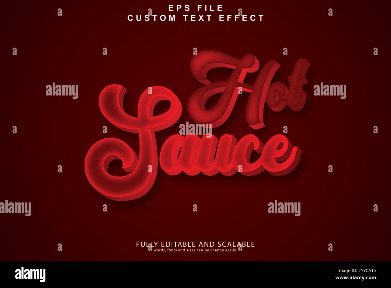 Text Stock Text effect 3d letters Stock Vector Images - Alamy