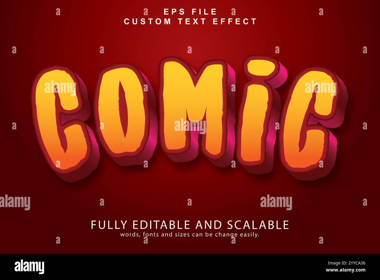 Text Stock 3D Text Effect Stock Vector Image & Art - Alamy