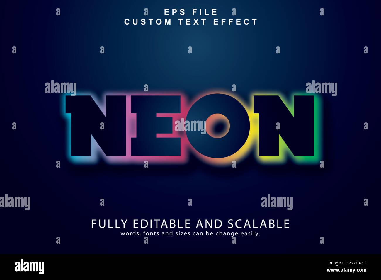 Text Stock 3D Text Effect Stock Vector Image & Art - Alamy