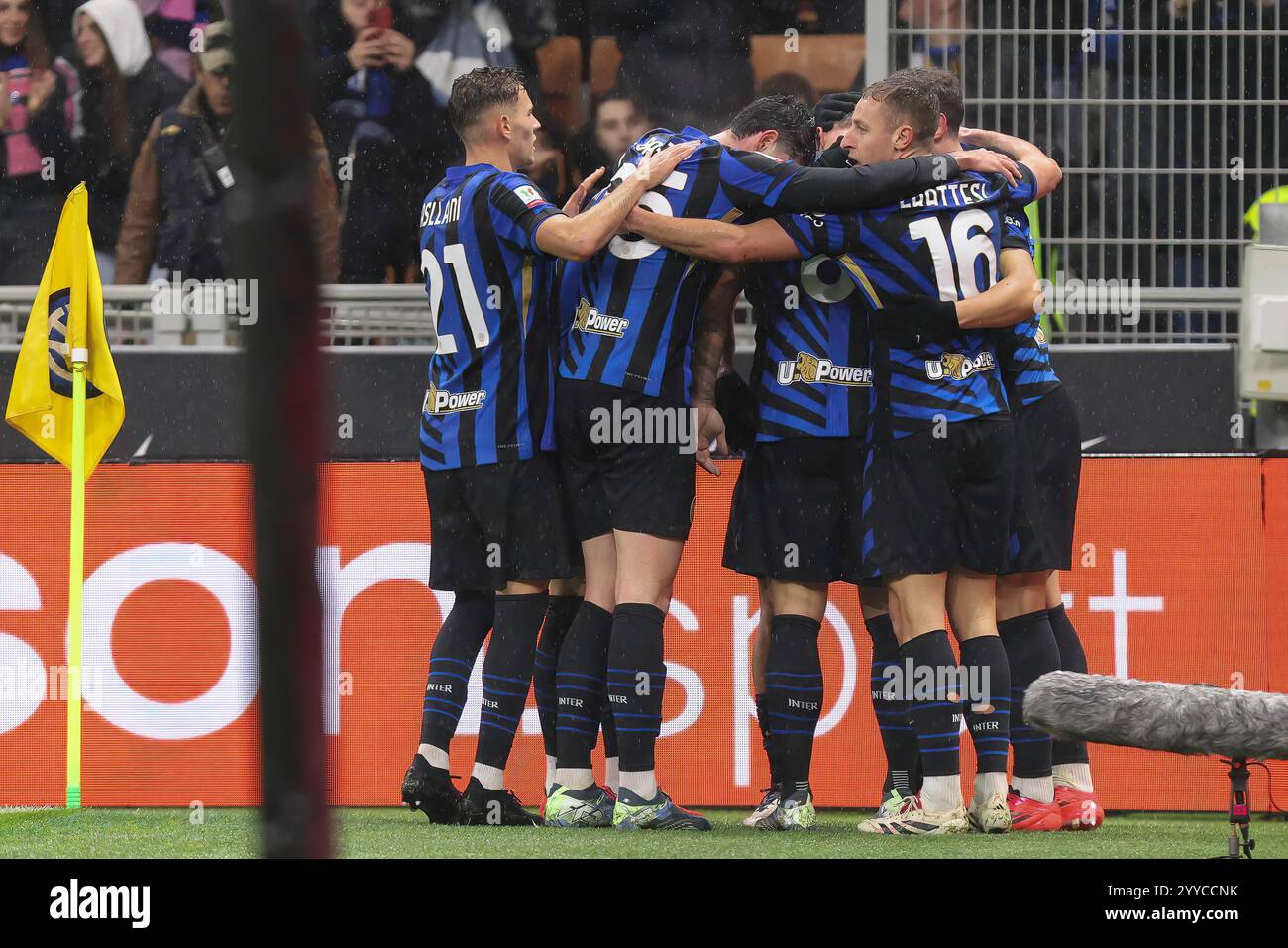 Italy, Milan, 20241219 Marko Arnautovic (FC Inter) scores and