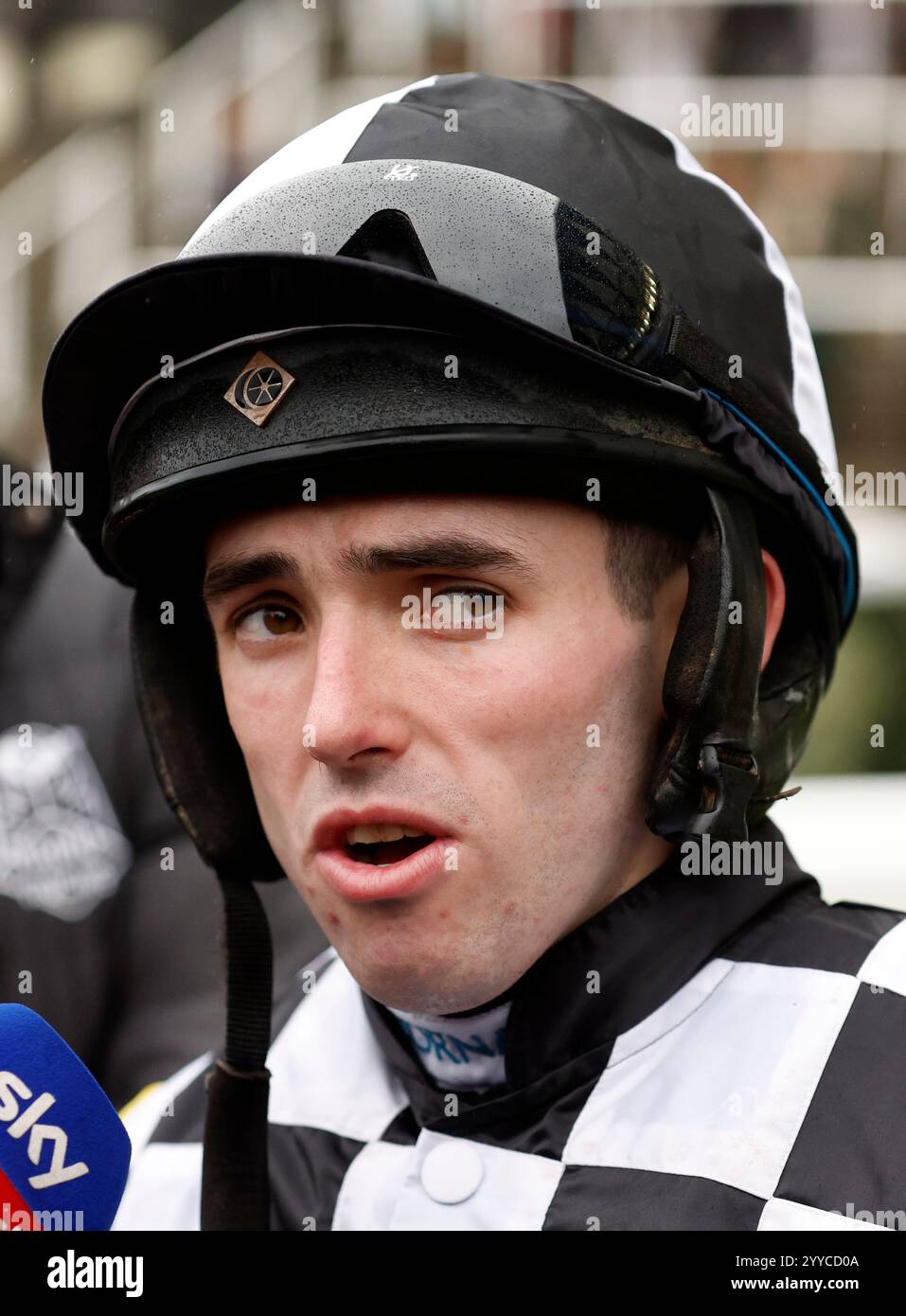 Jockey Darragh O'Keeffe during the Howden Christmas Racing Weekend at