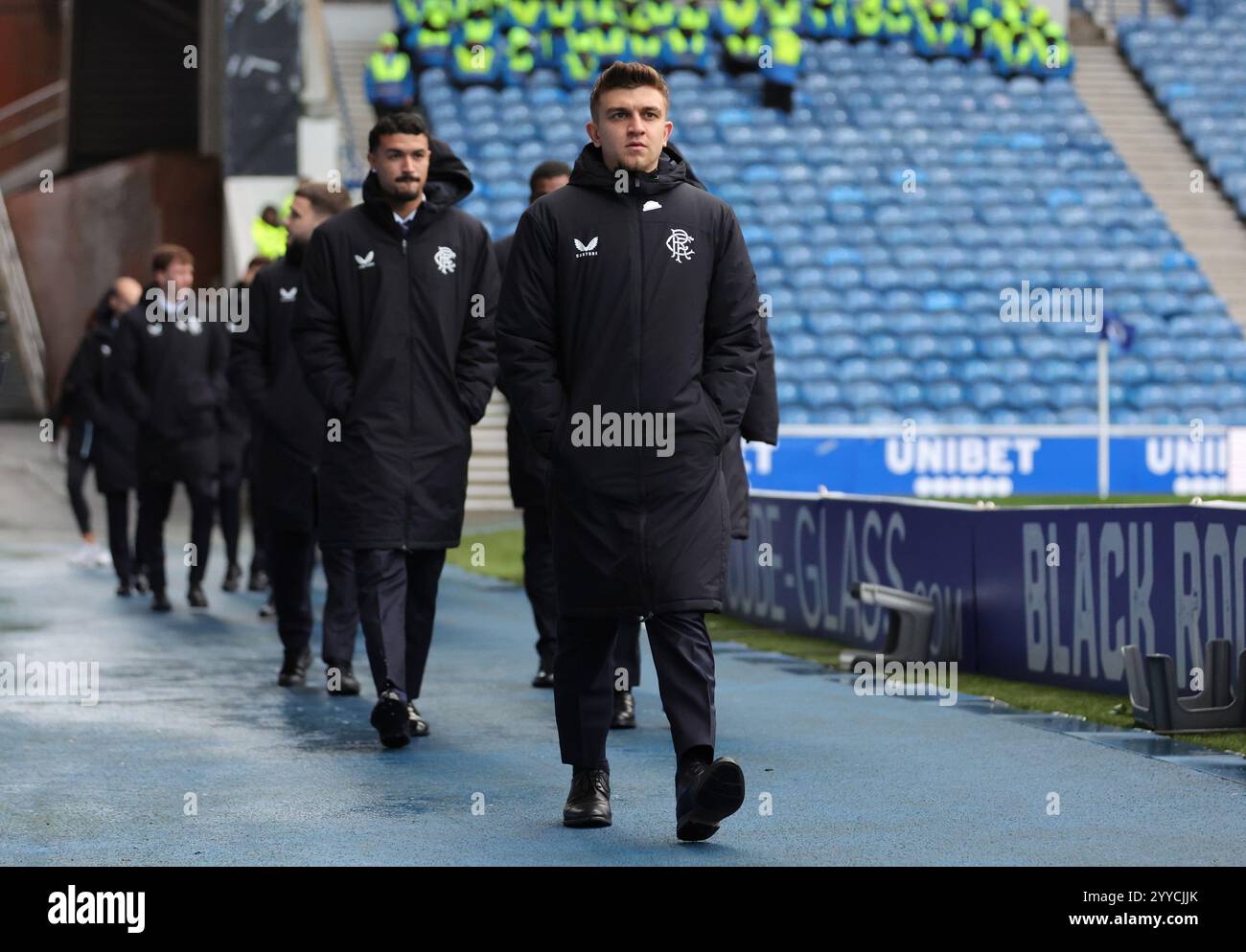 Rangers' Ridvan Yilmaz arriving before the Premier League match at