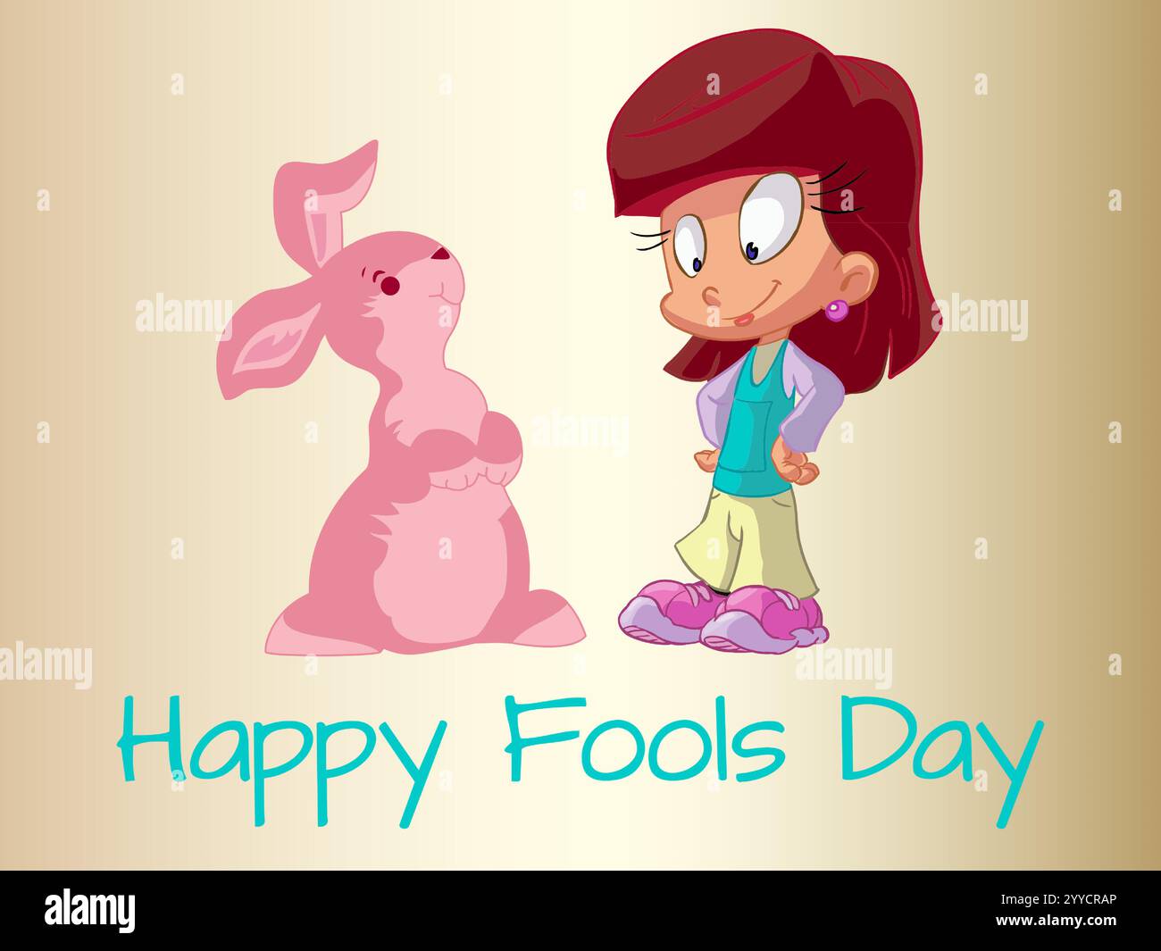 Beautiful woman wearing funny Stock Vector Images - Alamy