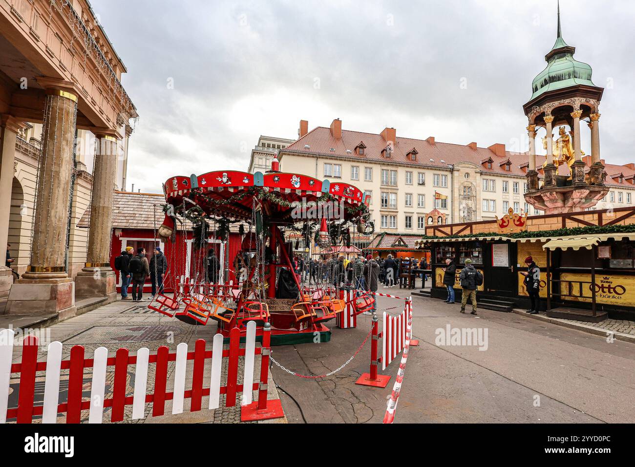 Magdeburger Weihnachtsmarkt am Tag nach dem Anschlag. *** Magdeburg