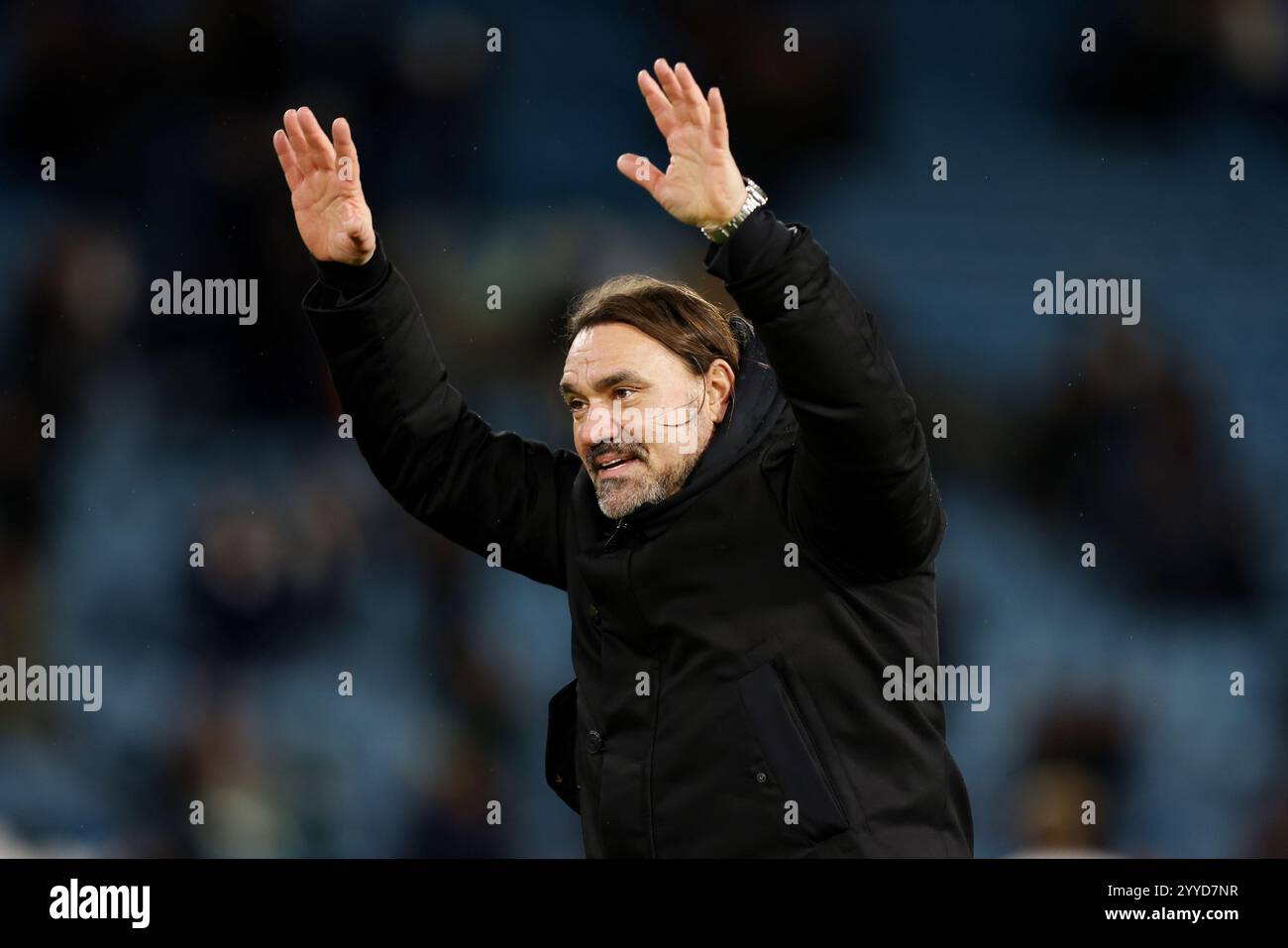 Leeds United manager Daniel Farke celebrates after the Sky Bet ...