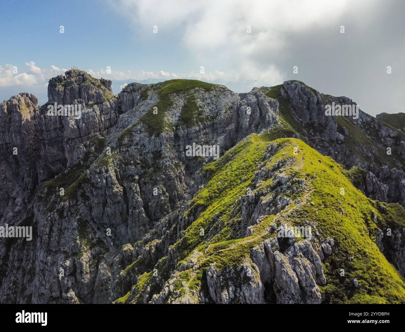 Drone flight on italian alps hi-res stock photography and images - Alamy