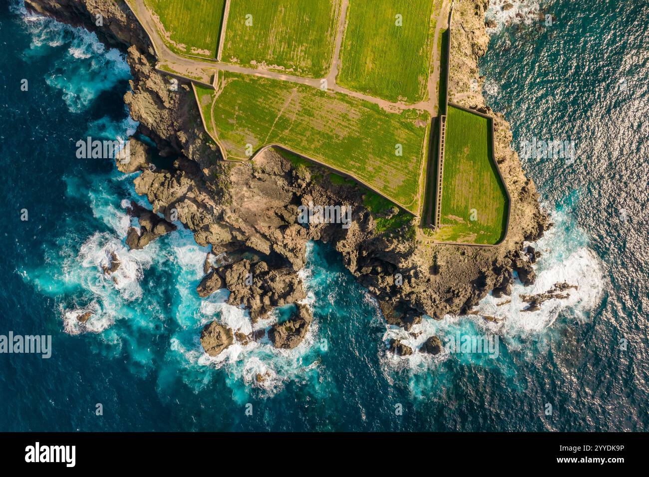 Drone aerial view green island hi-res stock photography and images - Alamy