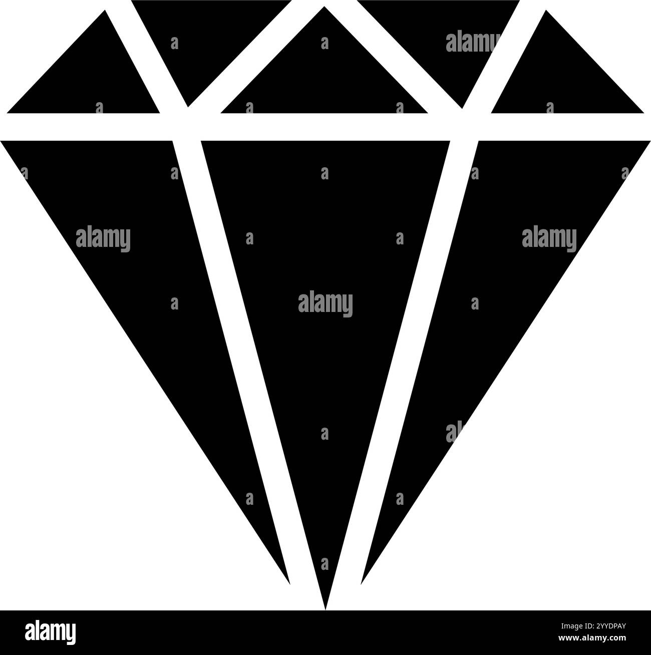 diamond isolated on white - vector icon Stock Vector Image & Art - Alamy