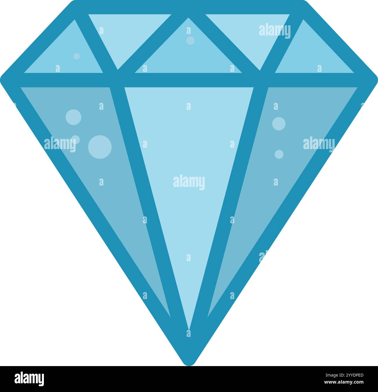 diamond isolated on white - vector icon Stock Vector Image & Art - Alamy