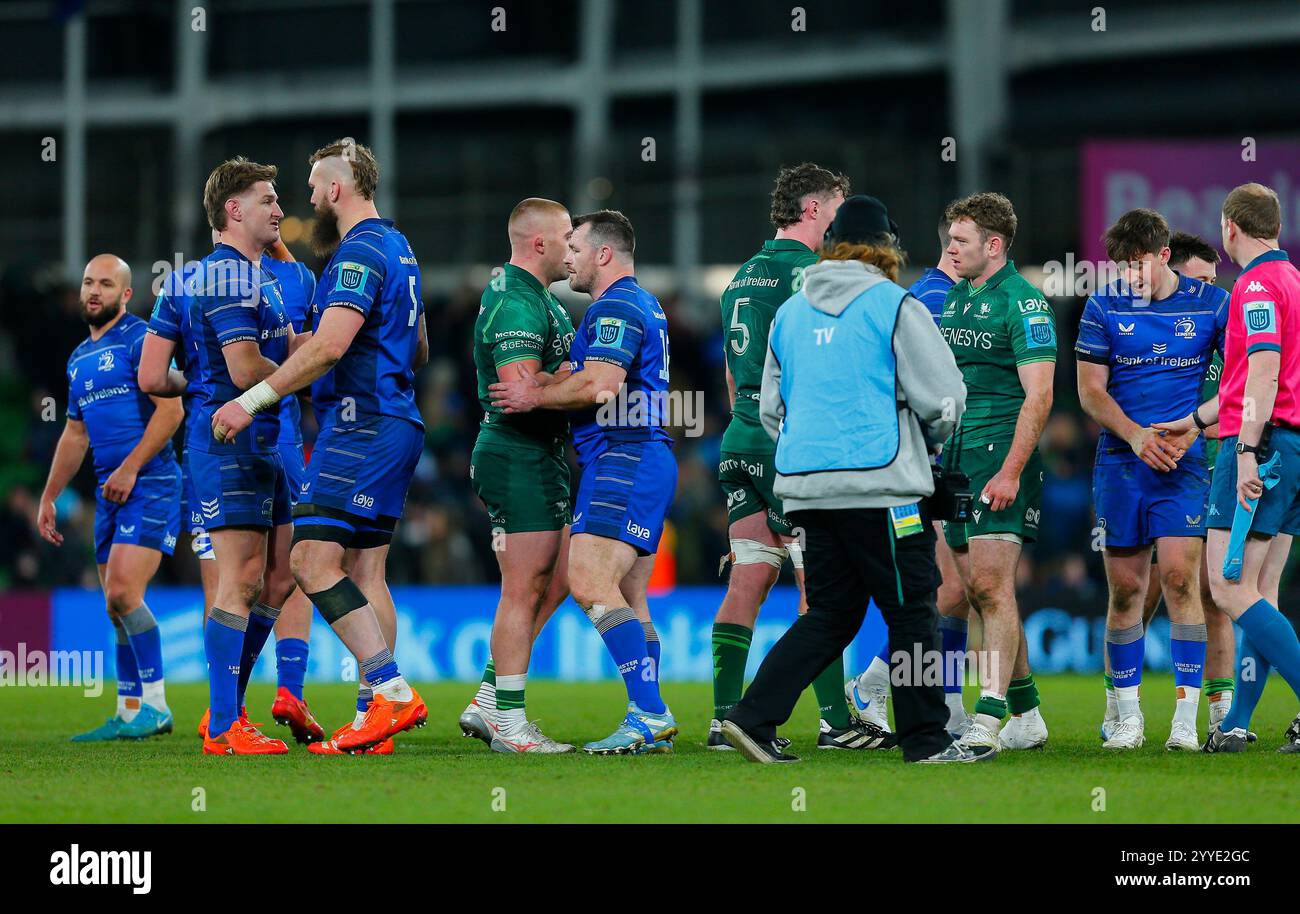 21st December 2024; Aviva Stadium, Dublin, Ireland; United Rugby
