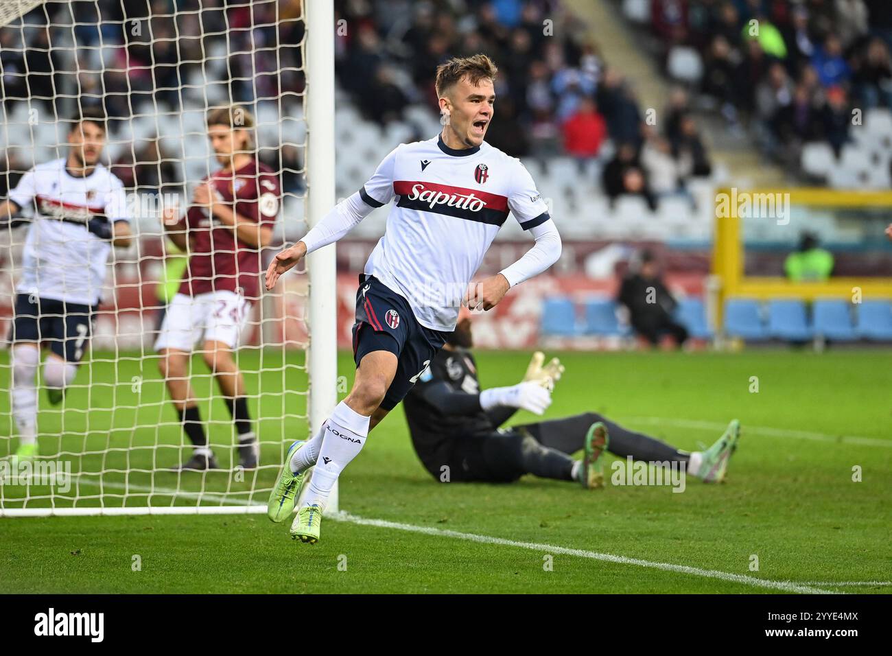 Thijs Dallinga (Bologna Fc) celebrating his goal during Torino FC vs ...