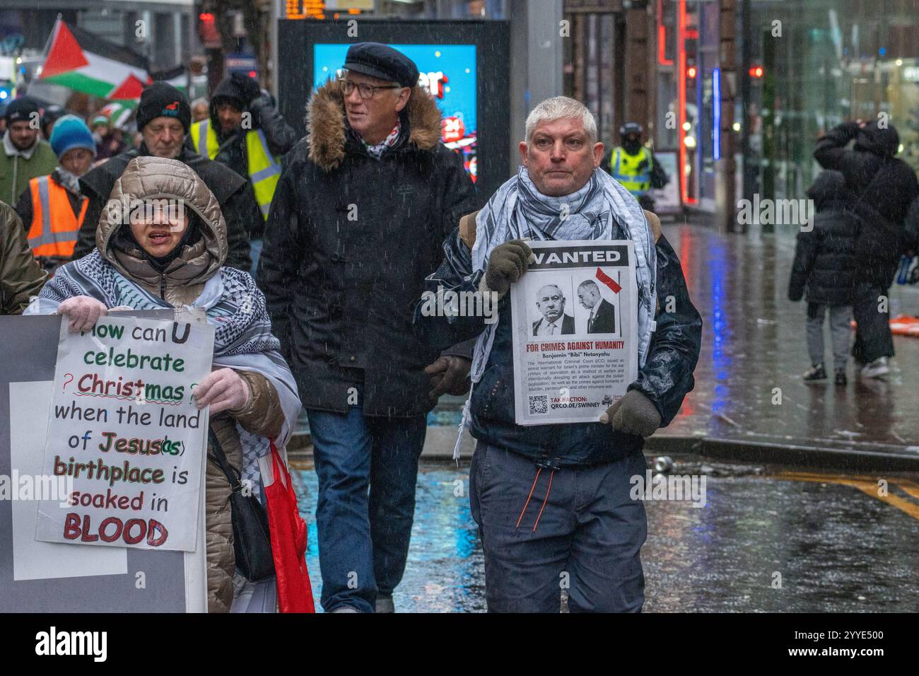 Glasgow, Scotland, UK. 21 December 2024. Nativity Procession from La ...