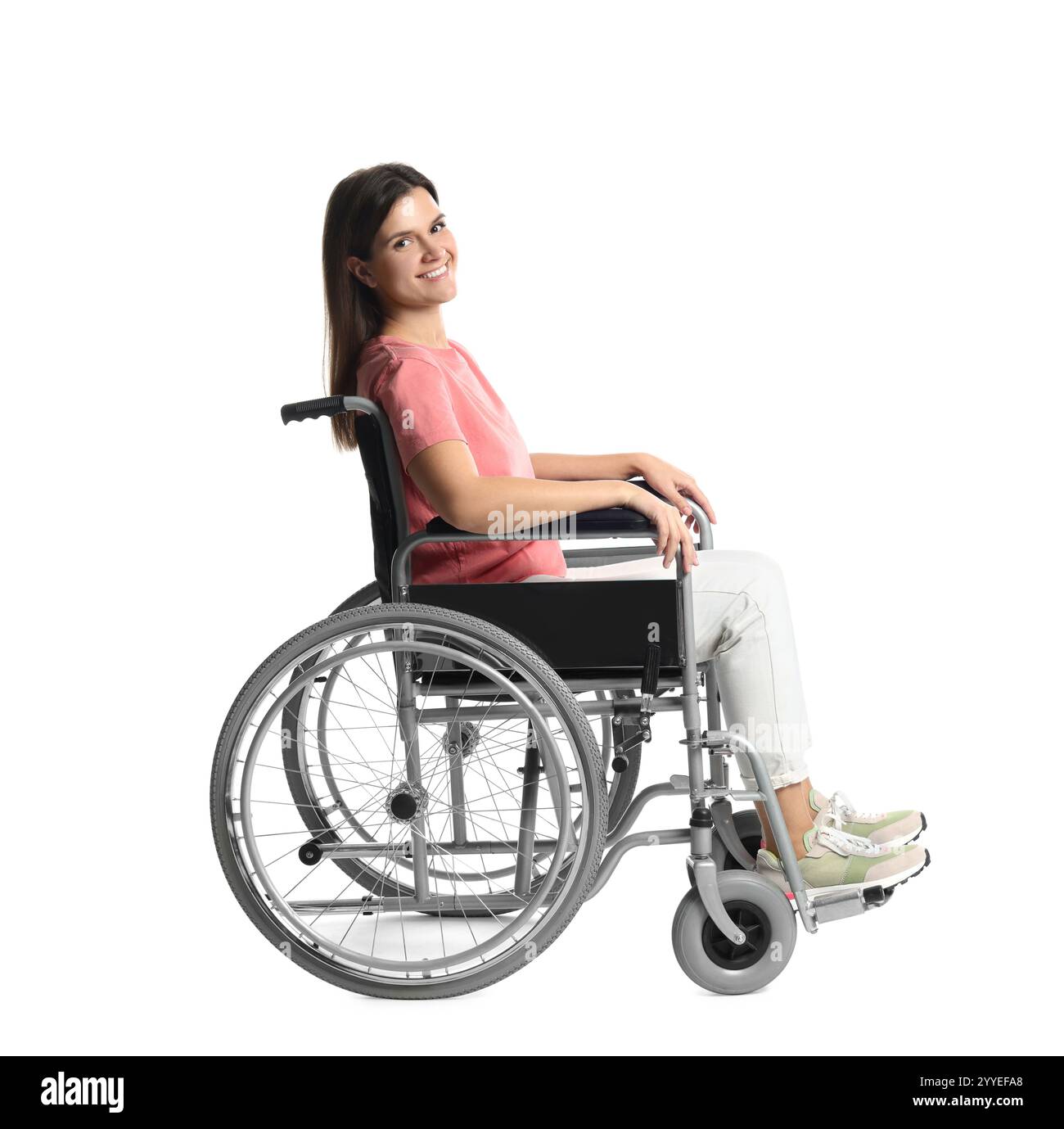 Paraplegic woman in wheelchair on hi-res stock photography and images ...