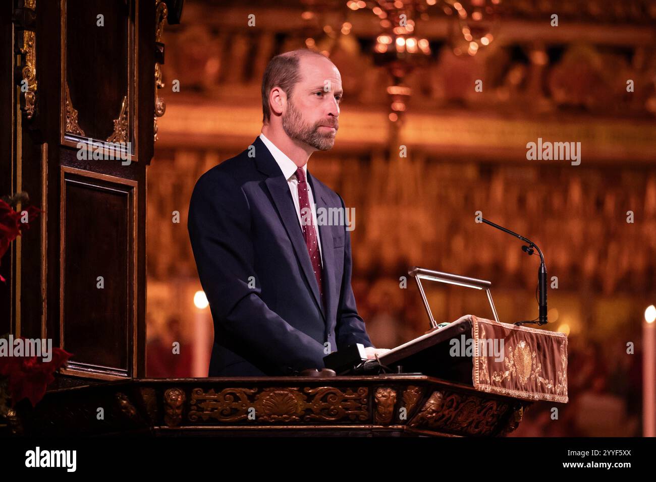 The Prince of Wales speaking during the Together At Christmas carol