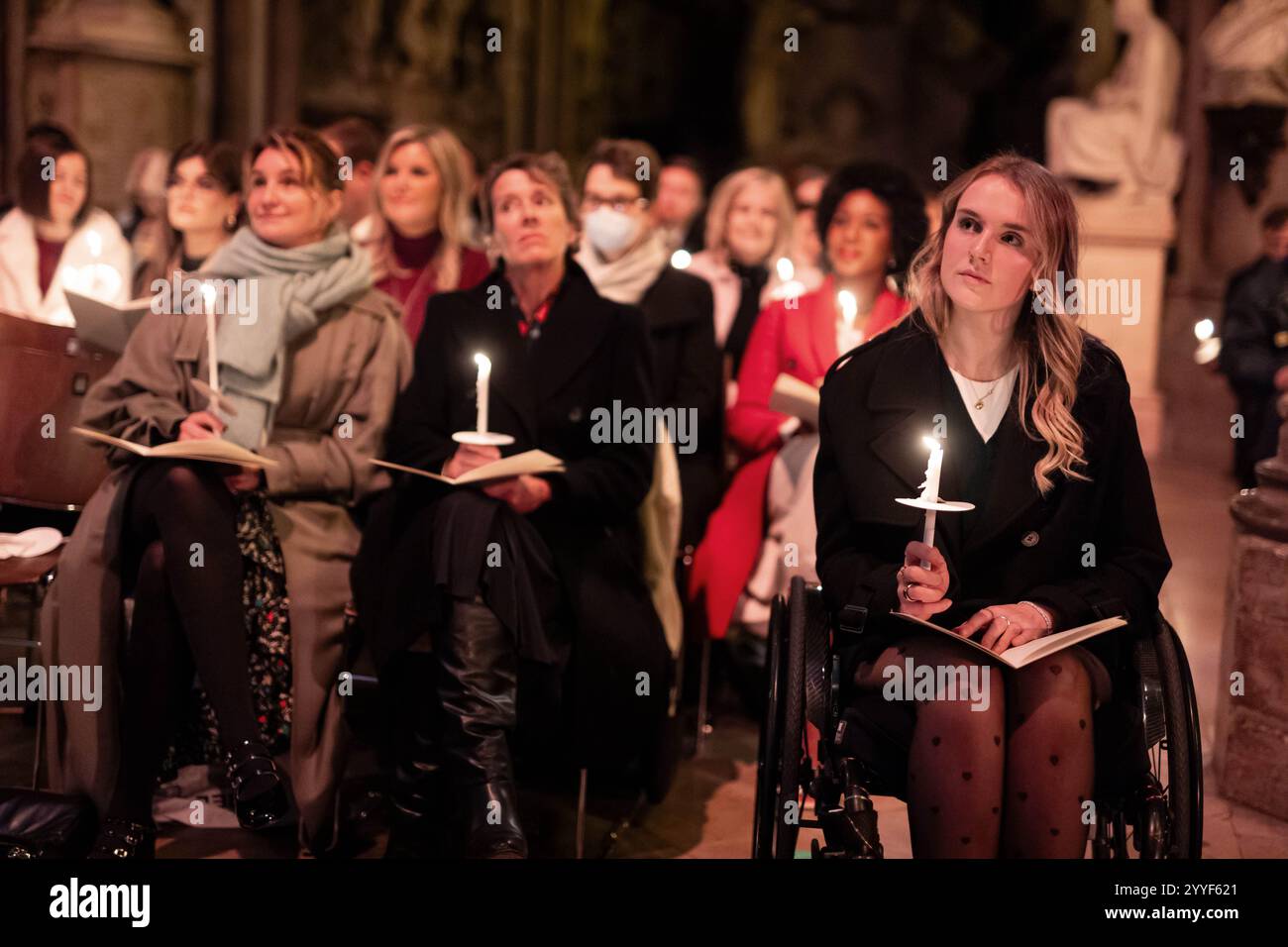 Members of the audience during the Together At Christmas carol service