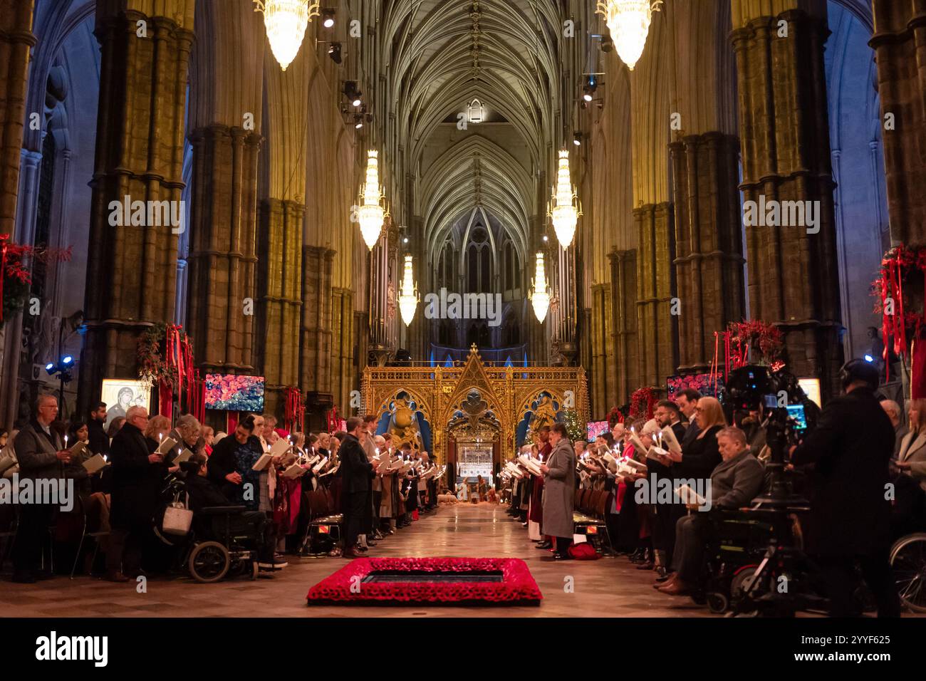 Members of the audience during the Together At Christmas carol service