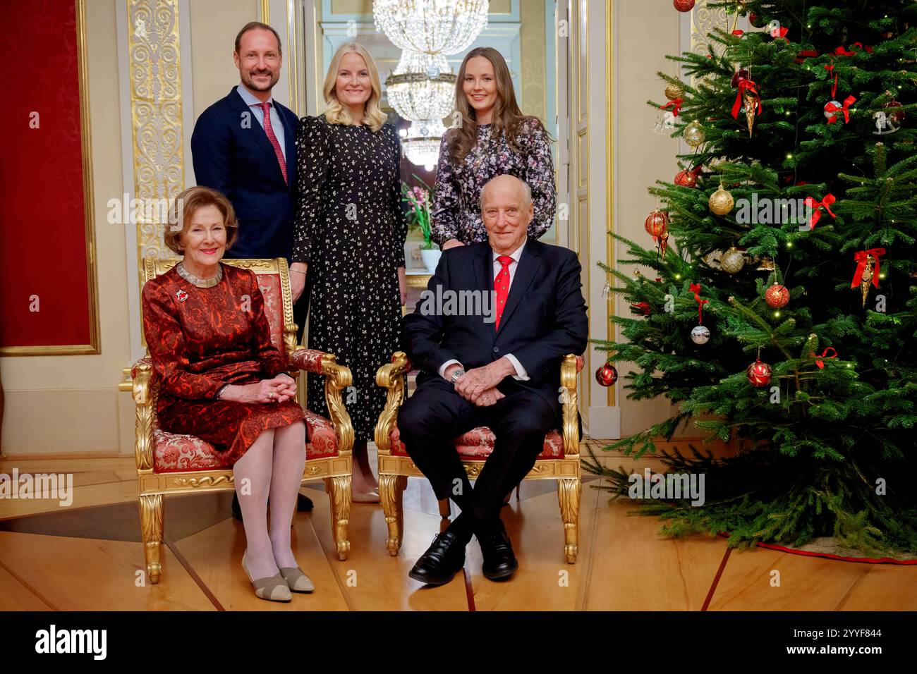 Oslo King Harald And Queen Sonja Together With Crown Prince