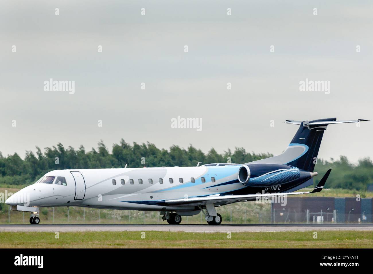 G-THFC Embraer Legacy 600 Luxaviation UK London Stansted UK 20-06-2018 - Stock Image