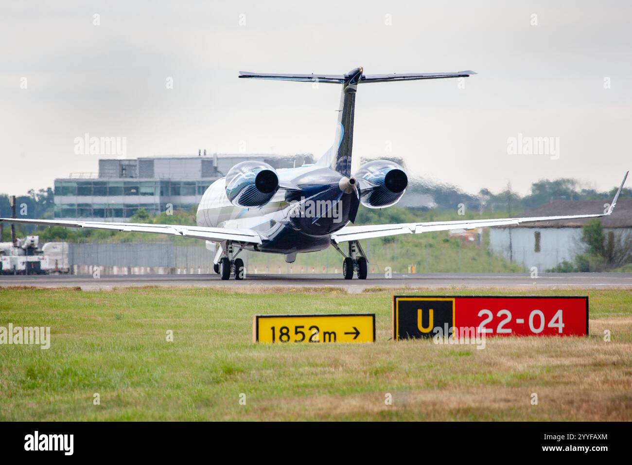 G-THFC Embraer Legacy 600 Luxaviation UK London Stansted UK 20-06-2018 - Stock Image