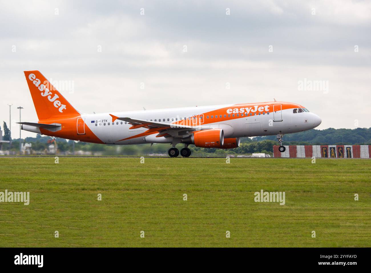 G-EZTK. Airbus A320-214 EasyJet London Stansted UK 20-06-2018 - Stock Image