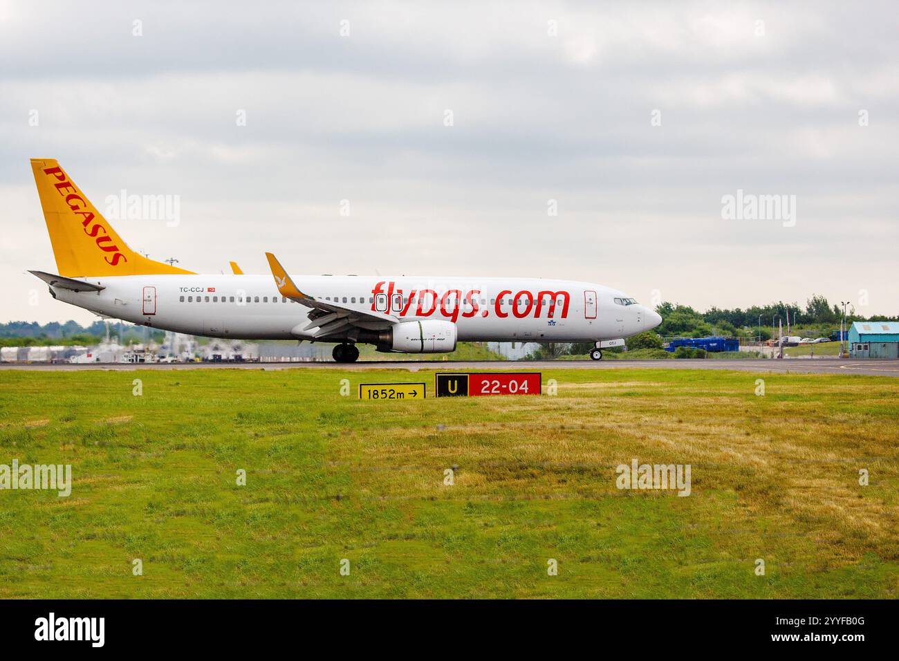 TC-CCJ FlyPGS Boeing 737-82R WL London Stansted UK 20-06-2018 - Stock Image