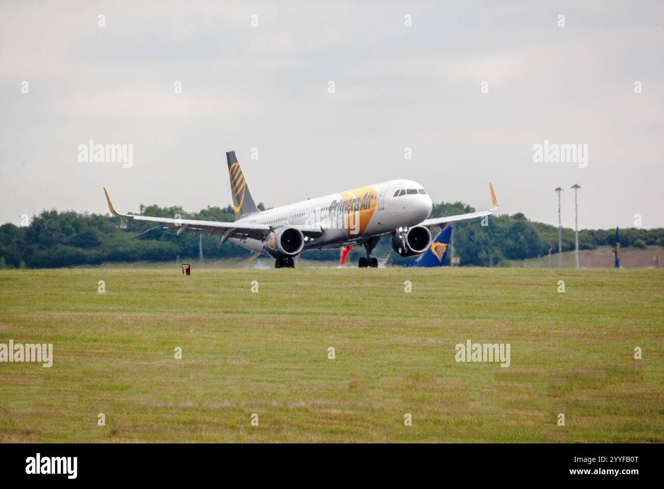 OY-PAC Primera Scandinavia Airbus A321-251N London Stansted UK 20-06-2018 - Stock Image