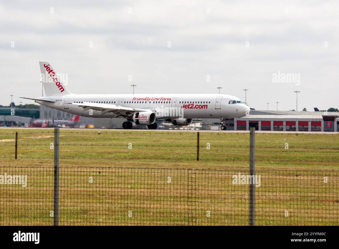 G-POWV Titan Airways Airbus A321-211 P2F London Stansted Uk 20-06-2018 - Stock Image