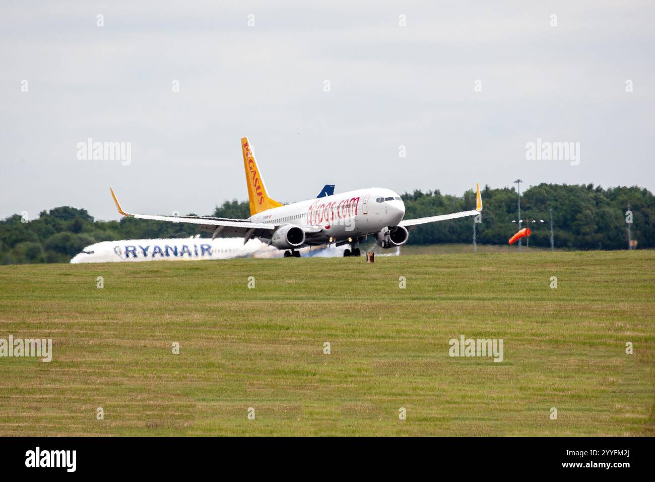 TC-IZK FlyPGS airlines Boeing 737-86J London Stansted UK 20-06-2018 - Stock Image