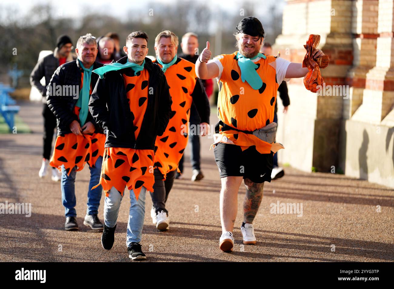 Darts fans arriving ahead of play on day eight of the Paddy Power World