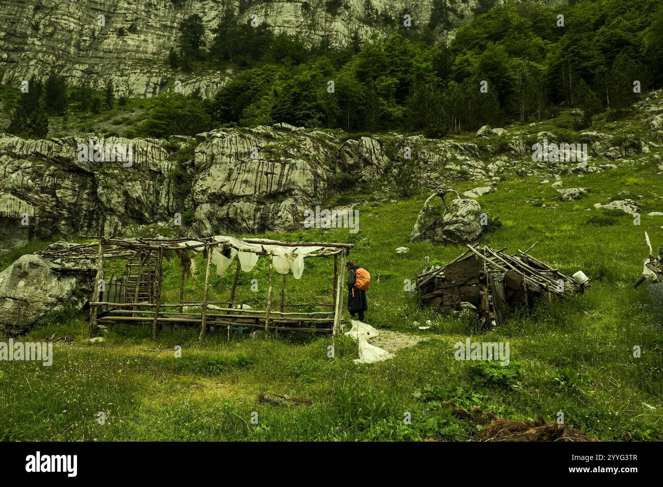Albanian alps, Peaks of the Balkans trail Stock Photo - Alamy