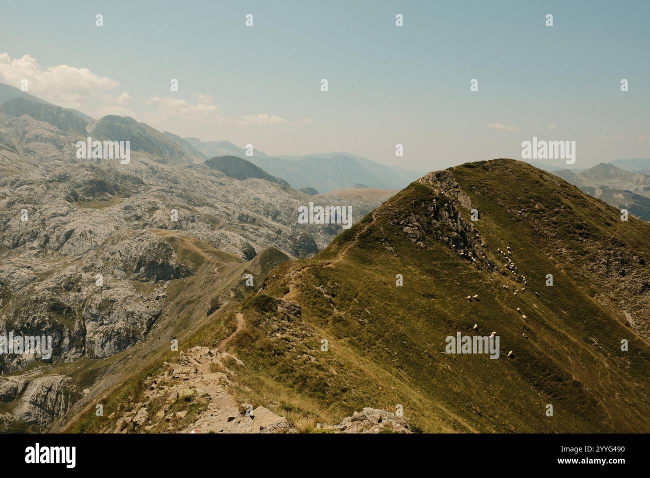 Albanian alps, Peaks of the Balkans trail Stock Photo - Alamy