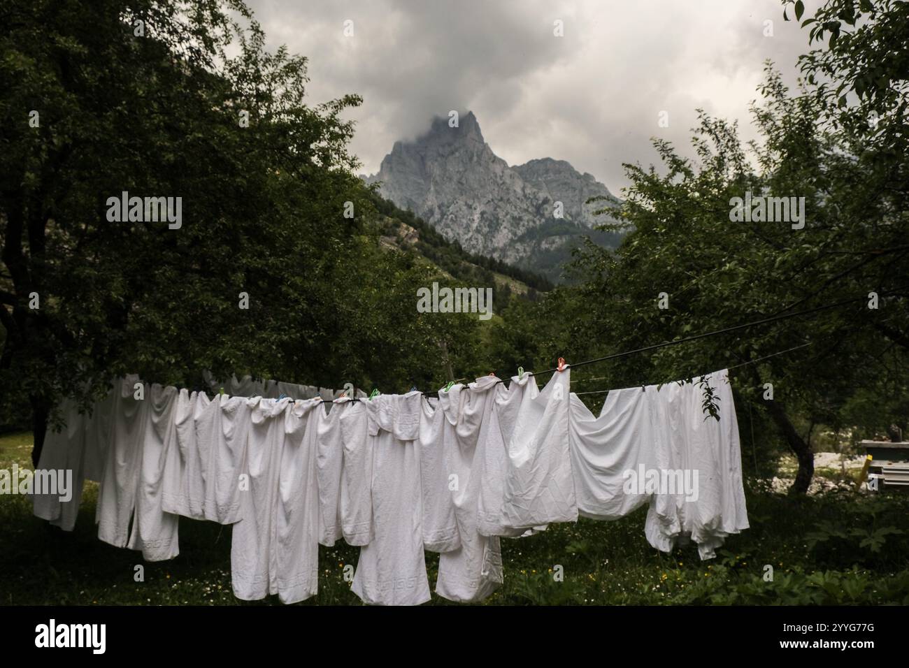 Albanian alps, Peaks of the Balkans trail Stock Photo - Alamy